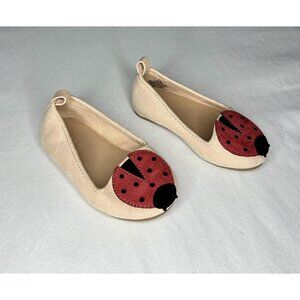 Old Navy Shoes Toddler Girls Size 5 Faux Suede Ladybug Ballet Flats Slip On 5C